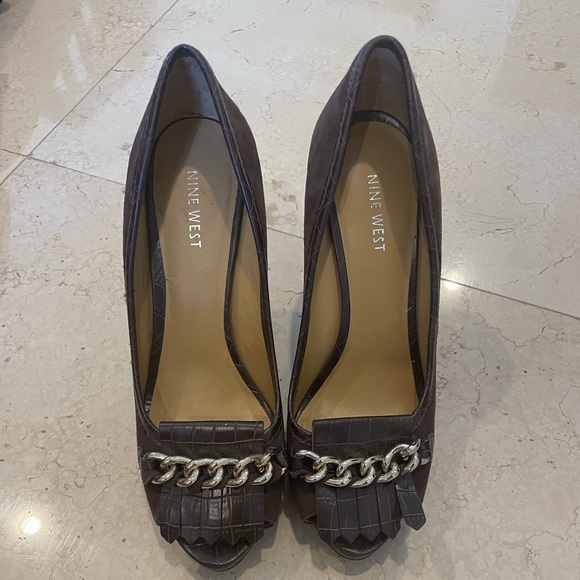 Women’s Nine West Brown High Heels - Picture 2 of 4